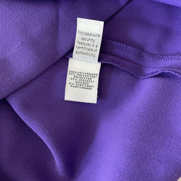 DIANE VON FURSTENBERG MINI DRESS PURPLE, SLEEVELSS - Picture 7 of 7